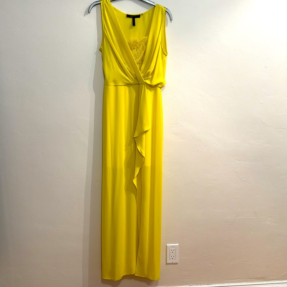 BCBG MAXAZRIA gown, yellow